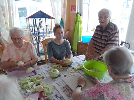 Kohlrabi schneiden